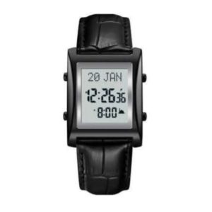 ساعة رقمية بسوار جلدي