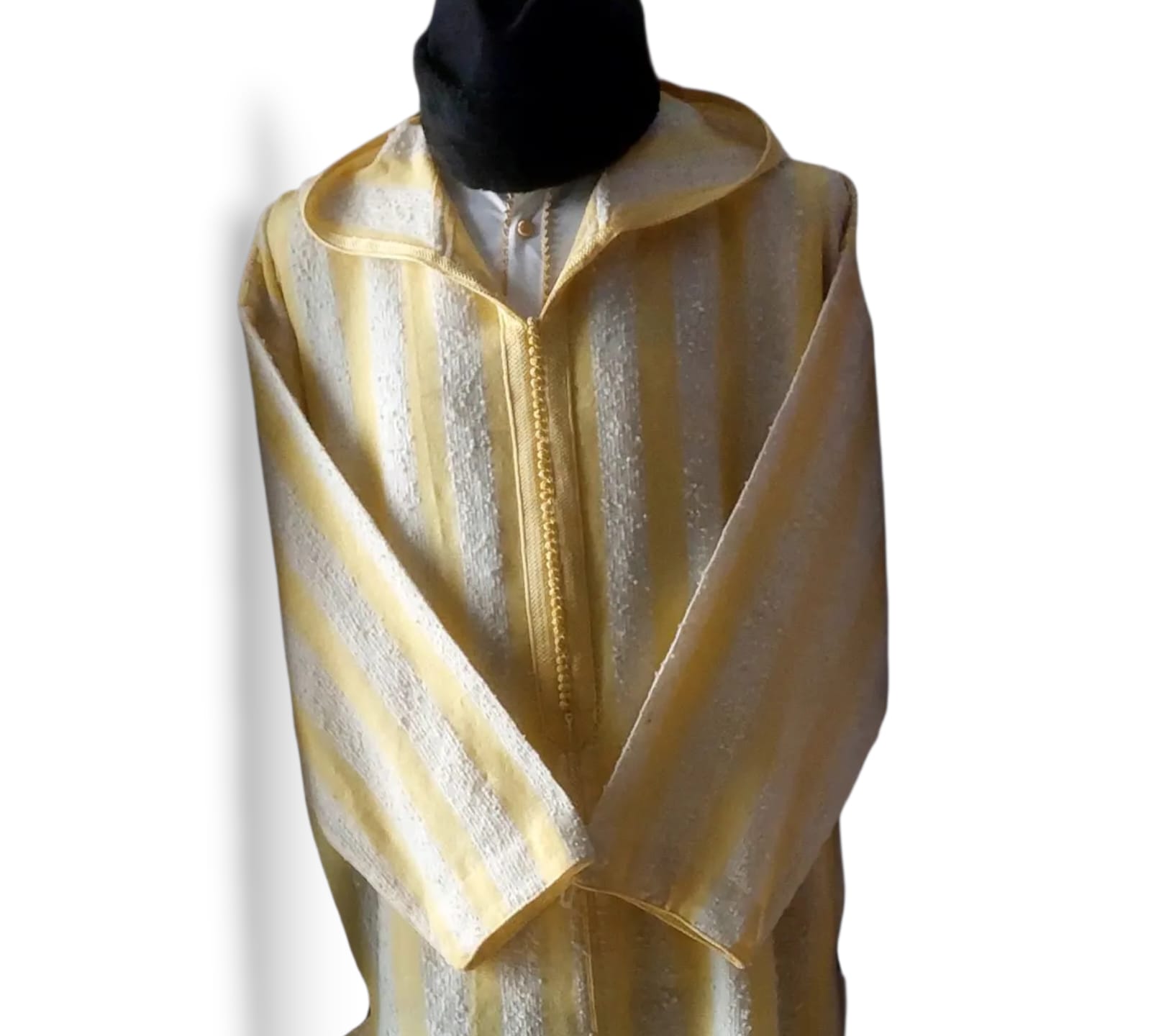 جلباب وزاني حبة غليظة مخيط باليد - الصورة 3